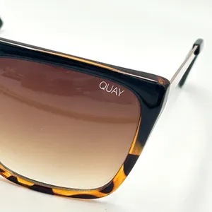 Quay Australia OTL II Sunglasses Womens Oversized Tortoise Fade Rose‎ Gold Glam thumbnail 5