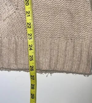 Aerie Cream Soft Chunky Knit Oversized Pullover Sweater thumbnail 8