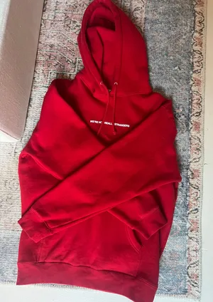we’re not really strangers Red Size M thumbnail 1