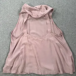 Free People City Light Cowl Neck Open Back Tank Top Size Small Blush Flowy thumbnail 7