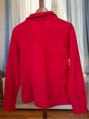 Columbia Women's Bright Red Full-Zip Fleece Jacket medium thumbnail 2