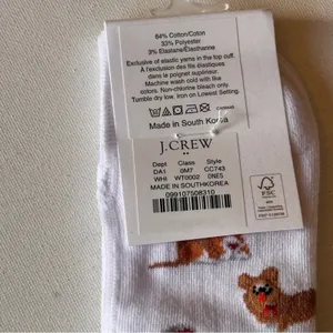 J.Crew Women's No Show Seasonal Theme Socks Sz OS NWT thumbnail 2