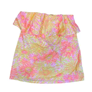 Lilly Pulitzer Wakely Floral Ruffle Tube Top Small thumbnail 4