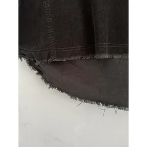 Aerie Offline Dark Gray Corduroy Pullover Frayed Trucker Shirt Size Medium￼ thumbnail 4