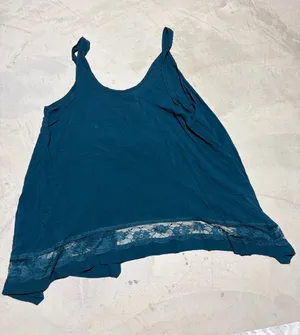 Free people intimately Teal Lace Hem Tank Top medium thumbnail 1