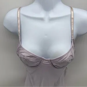 Urban Outfitters Out From Under Elegant Lavender Bodysuit-Under Wire in Bra-Sz M thumbnail 2