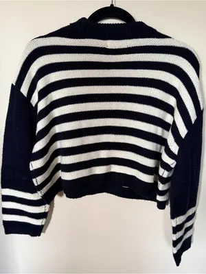 Topshop cropped stripe sweater S thumbnail 4