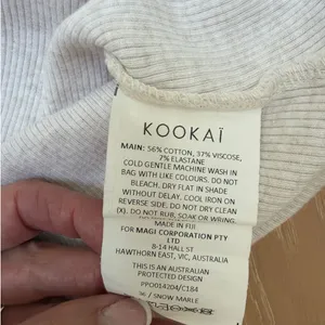 Kookai Knit Mini Skirt Size US4 Oatmeal Beige thumbnail 4