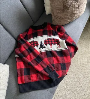 Christmas sweater Red Size M thumbnail 2
