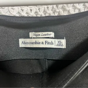 Abercrombie & Fitch Vegan Leather Flare Split Leg Pant - Extra Small Short thumbnail 10