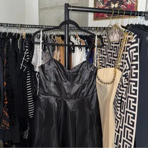 Lulus Something To Celebrate Black Satin A-Line Midi Dress With Pockets thumbnail 6