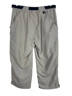 The North Face Women’s Hiking Cargo Capri Beige Nylon Trail Outdoor Pants L thumbnail 6