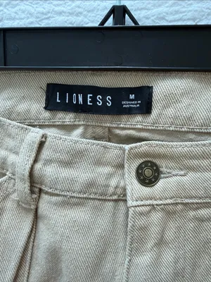 Lioness Tan Baggy Cargo Pants in Size M thumbnail 3