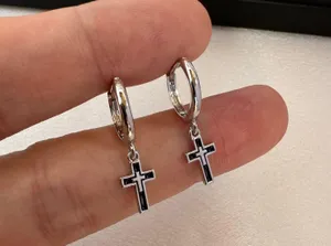 Cross Dangle Drop Earrings for Men Women,Streetwear Punk Hip Hop Unisex Style thumbnail 4
