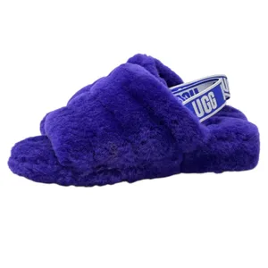 UGG Women’s Fluff Slide with Strap Purple Size 9 thumbnail 3