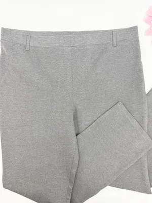 Quince Ultra-Stretch Ponte Straight Leg Pants Charcoal Grey Office thumbnail 6