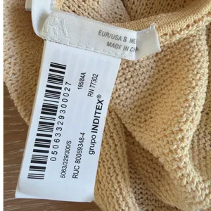 Zara Knit Halter Top Beaded Size S Butter Yellow thumbnail 4