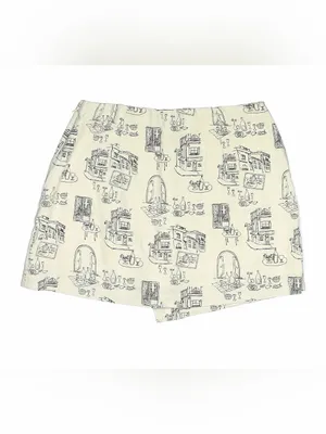 Abercrombie & Fitch Scarlett Linen Mini Skort Size S thumbnail 2