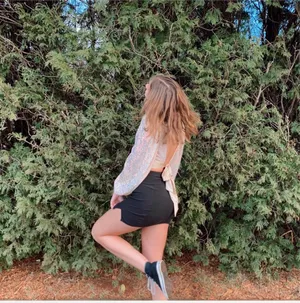 Papaya Sequin Crop Top thumbnail 3