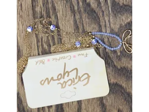 NWT Erica Lyons Chain Necklaces Gold / Blue Multi 16" + 3" 17" + 3" 18" + 3" thumbnail 5