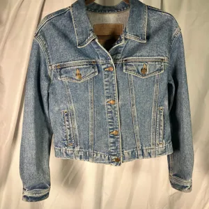 Liz Claiborne Authentics Denim‎ Jacket Womens Small Blue 100% Cotton Vintage Y2K thumbnail 11