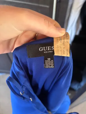 Guess Royal Blue Midi dress thumbnail 4