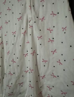 $55 NWT Edikted Mindy Printed Pointelle Romper Size Small Bows Coquette thumbnail 2