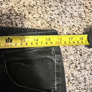 Elie Tahari Black Slim Fit Jeans Low‎ Rise Narrow Leg Designer Denim Size 6 thumbnail 4