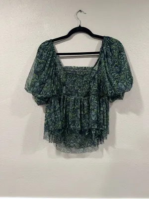 Free People Penelope Printed Smock Top thumbnail 5