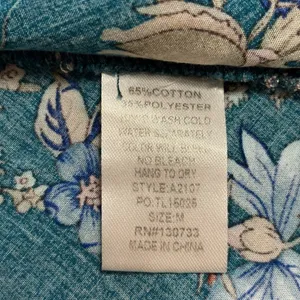 Umgee Teal Floral Sleeveless Boho Tunic Top Tie Neck Size M thumbnail 4