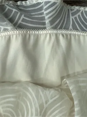 HD in Paris Anthropologie Ivory Cream Layered Babydoll Tank Top Shirt Cami thumbnail 4