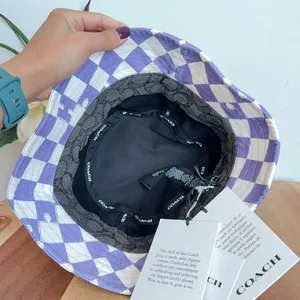 NWT Coach Checkerboard Print‎ Bucket Hat size XS/S thumbnail 4