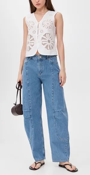 ALIGNE Courage Barrel Jeans Blue Size 26 thumbnail 1