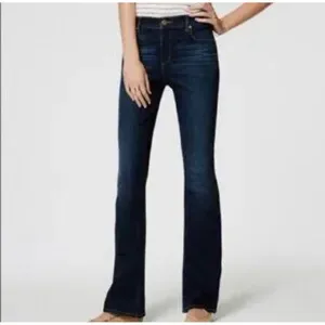Ann Taylor LOFT‎ Slim Boot Cut Jeans Dark Wash Denim Women's Size 6 thumbnail 2