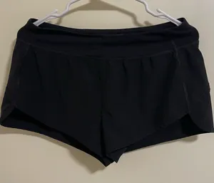 Forever 21 Women's Black Running Shorts Medium Built-In Liner Pockets Athletic thumbnail 1