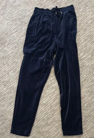 Kith Navy Blue Velvet Pants thumbnail 1