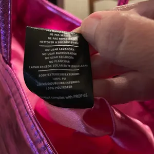 Ed Hardy Sequined Love Eternal metallic hot‎ pink tote bag NEW READ thumbnail 9