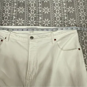 Abercrombie & Fitch Curve Love The Ankle‎ Straight Ultra High Rise White 34/18 thumbnail 10