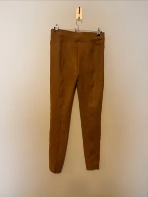 SPANX High Waist Faux Suede Leggings Rich Caramel Size Large‎ thumbnail 6