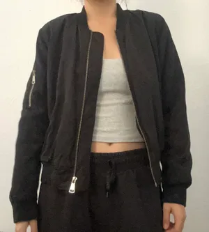 Black bomber jacket  thumbnail 1