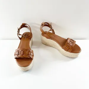 Marc Fisher Jinky Platform Espadrille Sandal Shoes Brown 7.5 thumbnail 10