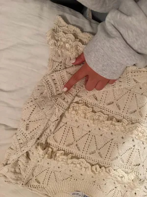 ZARA Top Sleeve Ruffle White thumbnail 2