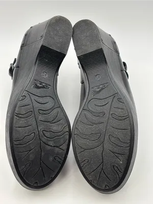 Dansko Black Platform Leather Wedge Mary Jane Slingback Size 40 thumbnail 8