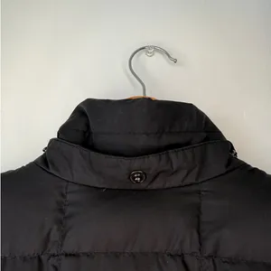 Lands' End Long Goose Down Quilted Puffer Winter Coat Black Women's Size Small thumbnail 5
