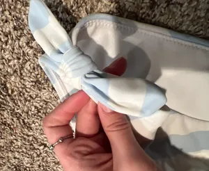 Hollister Blue and white stripped bikini thumbnail 6