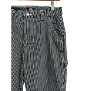 Dickies women's relaxed‎ fit hickory stripe carpenter pants size 27R thumbnail 2