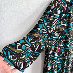 Chico’s Travelers Womens Cardigan Multicolor Floral Half Sleeve Size 3 XL 16 thumbnail 5