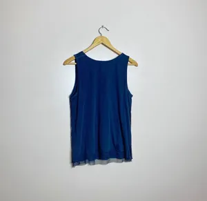CLEAROUT! Navy J. Crew Collection Sequin Tank Size M VGUC thumbnail 3
