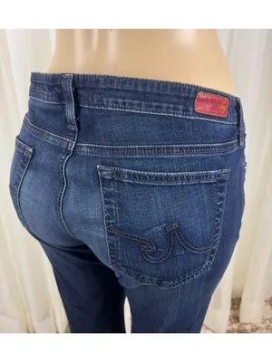 Women's Adriano Goldschmied The Angelina Petite Boot Cut Denim Jeans Size 32R thumbnail 8