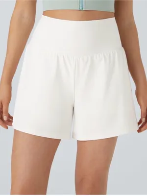 Halara SoftlyZero™ Airy Super High Waisted 2-in-1 Cool Touch Yoga Shorts Size M thumbnail 2